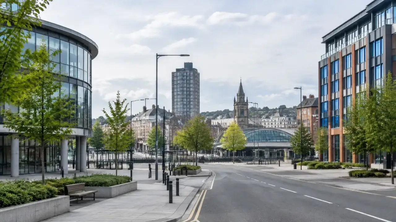 Luton town centre and commercial district — CQD commercial cleaning service area