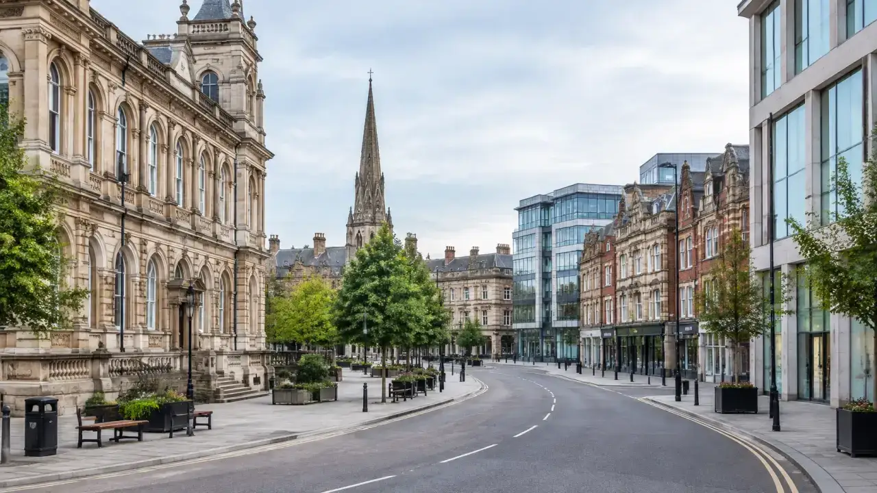 Northampton town-centre commercial district — CQD commercial cleaning service area